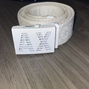 White size 30-33- Armani exchange belt